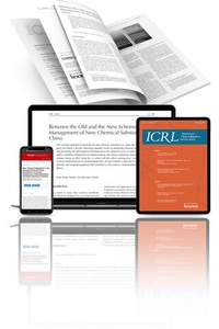 Abbildung von: International Chemical Regulatory and Law Review (ICRL) - Lexxion