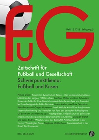 Abbildung von: FuG - Zeitschrift für Fußball und Gesellschaft - Barbara Budrich
