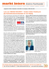 Abbildung von: markt intern Elektro-Fachhandel - markt intern Verlag