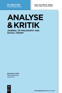 Abbildung von: Analyse & Kritik - De Gruyter Oldenbourg