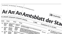 Abbildung von: Amtsblatt der Stadt Köln - Amt für Presse- und Öffentlichkeitsarbeit Köln