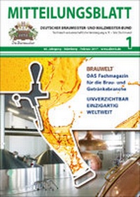 Abbildung von: MITTEILUNGSBLATT Deutscher Braumeister- und Malzmeister-Bund - Fachverlag Hans Carl