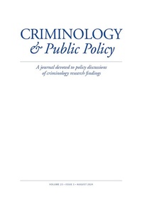 Abbildung von: Criminology and Public Policy (CAPP) - Wiley