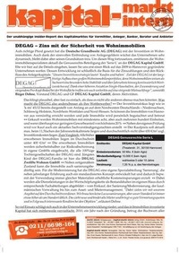 Abbildung von: kapital-markt intern - kapital-markt intern Verlag