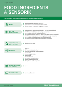 Abbildung von: Food Ingredients & Sensorik - Behr's Verlag