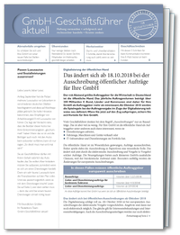 Abbildung von: Praxishandbuch GmbH-Geschäftsführer. Das Magazin - VNR Verlag für die Deutsche Wirtschaft