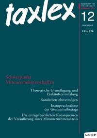 Abbildung von: taxlex - Manz