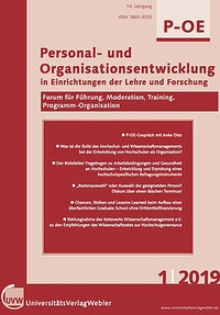 Abbildung von: Personal- und Organisationsentwicklung in Einrichtungen der Lehre und Forschung (P-OE) - UVW Universitätsverlag Webler