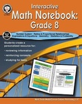 Cover: Interactive Math Notebook Resource Book, Grade 8 - Mark Twain Media