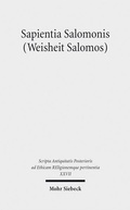 Cover: Sapientia Salomonis (Weisheit Salomos) - Mohr Siebeck