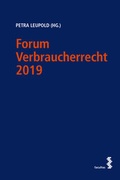Cover: Forum Verbraucherrecht 2019 - Facultas