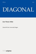 Cover: Fehler - V&R unipress