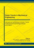 Cover: Green Trends in Mechanical Engineering - Trans Tech Publications Ltd