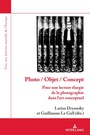 Cover: Photo / Objet / Concept - Peter Lang Verlag