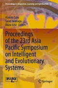 Cover: Proceedings of the 23rd Asia Pacific Symposium on Intelligent and Evolutionary Systems - Springer