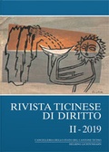 Cover: Rivista ticinese di diritto II-2019 - Helbing & Lichtenhahn