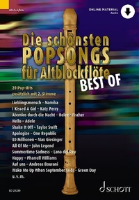 Abbildung von: Die schönsten Popsongs für Alt-Blockflöte BEST OF - Schott Music