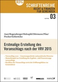 Cover: Erstmalige Erstellung des Voranschlags nach der VRV 2015 - Manz