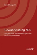 Cover: Gew&auml;hrleistung NEU - Manz