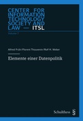 Cover: Elemente einer Datenpolitik - Nomos