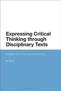 Cover: Expressing Critical Thinking through Disciplinary Texts - Bloomsbury Academic