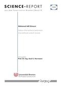 Cover: Analysis of the mechanical performance of pin-reinforced sandwich structures - Logos Berlin