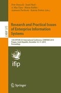 Cover: Research and Practical Issues of Enterprise Information Systems - Springer