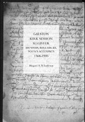 Cover: Galston Kirk Session Register, Baptisms, Marriages, Poor's Accounts, 1568-1595 - Scottish Record Society