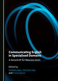 Abbildung von: Communicating English in Specialised Domains - Cambridge Scholars Publishing
