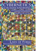 Cover: Laws of Form: Spencer-Brown at Esalen, 1973 - Imprint Academic