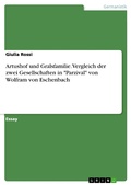 Cover: Artushof und Gralsfamilie. Vergleich der zwei Gesellschaften in "Parzival" von Wolfram von Eschenbach - GRIN Verlag