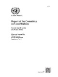 Cover: Report of the Committee on Contributions - United Nations