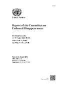 Cover: Report of the Committee on Enforced Disappearances - United Nations