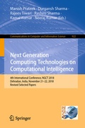 Cover: Next Generation Computing Technologies on Computational Intelligence - Springer