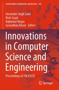 Enlarge image Cover: Innovations in Computer Science and Engineering - Springer