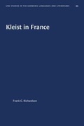 Cover: Kleist in France - The University of North Carolina Press