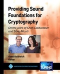 Cover: Providing Sound Foundations for Cryptography - Association for Computing Machinery and Morgan & Claypool Publishers