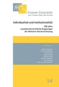 Cover: Essener Gespr&auml;che zum Thema Staat und Kirche, Band 54 - Aschendorff