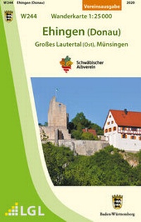 Abbildung von: W244 Ehingen (Donau) - Großes Lautertal (Ost), Münsingen - Schwäbischer Albverein