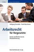 Cover: Arbeitsrecht f&uuml;r Vorgesetzte - C.H.BECK