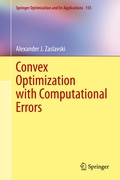 Cover: Convex Optimization with Computational Errors - Springer
