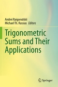 Cover: Trigonometric Sums and Their Applications - Springer