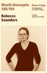 Abbildung von: Rebecca Saunders - Edition Text + Kritik