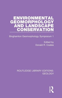 Enlarge image Cover: Environmental Geomorphology and Landscape Conservation - Routledge