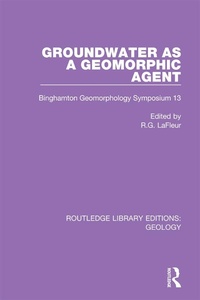 Abbildung von: Groundwater as a Geomorphic Agent - Routledge