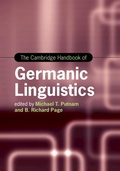 Cover: The Cambridge Handbook of Germanic Linguistics - Cambridge University Press