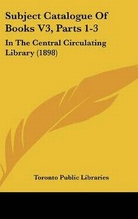 Abbildung von: Subject Catalogue Of Books V3, Parts 1-3 - Kessinger Publishing