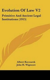 Enlarge image Cover: Evolution Of Law V2 - Kessinger Publishing