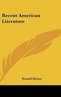 Cover: Recent American Literature - Kessinger Publishing