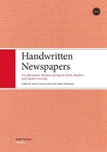 Cover: Handwritten Newspapers - Suomalaisen Kirjallisuuden Seura